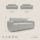 Divano Letto 3 Posti 215x93x100 cm in Tessuto Giallo