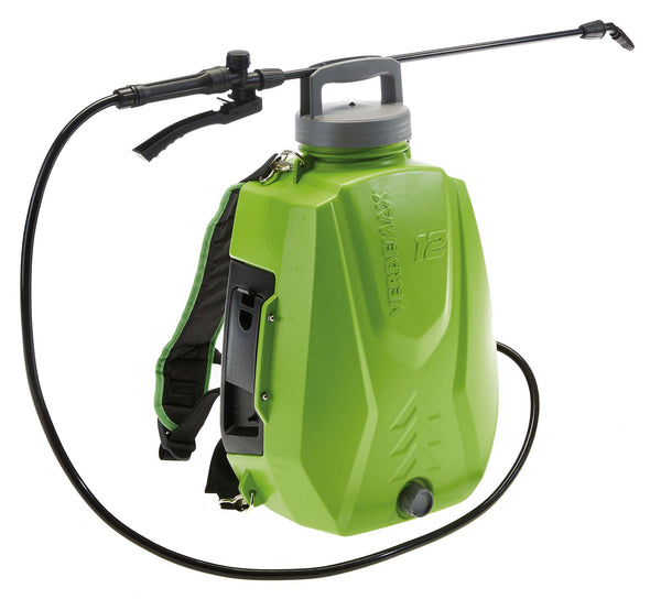 sconto Pompa Irroratrice a Zaino a Batteria da Giardino 12 Litri Rama Futura Verde