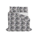 Copripiumino con Stampa sul Sacco e Federe Linea River Sepik Grey Varie Misure