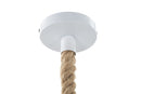 Lampadario Monkey Bianco 27x32x60 cm in Resina Bianco e Marrone      