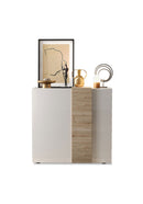 Madia Design Moderno 2 Ante Venus 121x44x114 cm Bianco Lucido E Cadiz