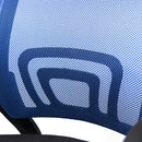 Sedia Poltrona Operativa da Ufficio in Tessuto Net Blu