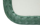 Cornice Block 26x1,8x31 cm in Poliresina e Vetro Verde