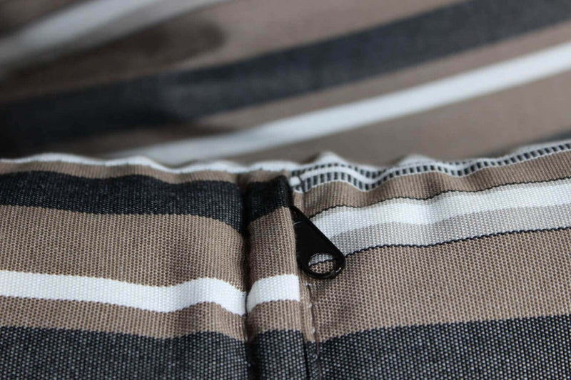 Divano Letto da Esterno Brasile con Cuscini Ø180x80 h cm in Wicker Grigio