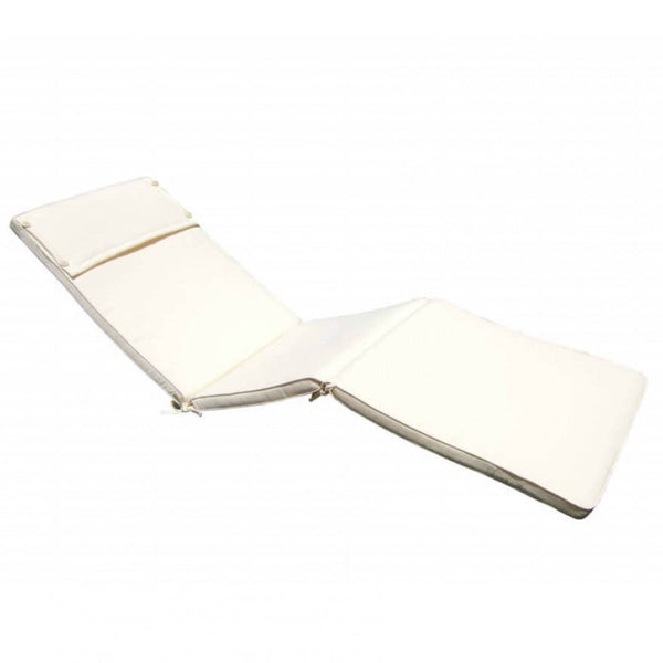 prezzo Cuscino Real Lettino 194,5x59x4 cm in Poliestere Ecrù