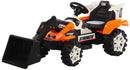 Escavatore Elettrico per Bambini 6V Kidfun Arancione e Bianco