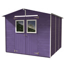 Casetta Box Capanno in Legno Lilla per Attrezzi con 2 Porte e Finestre 238X305X214Cm