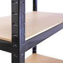 Set 3 Scaffali Senza Bulloni 90x45x180 cm in Acciaio Nero  