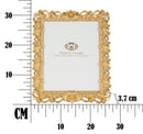 Cornice Rich 26,8x2x32,5 cm in Poliresina e Vetro Oro