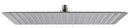 Soffione Doccia Quadrato Ultraslim 40x40 cm in Acciaio Inox Satinato Nilo
