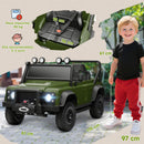 Macchina Elettrica per Bambini Licenza Ufficiale Land Rover Defender 12V con Telecomando Verde  