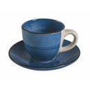 Set 6 Tazzine da Caffè con Piattino Ø6,8x5,6 cm in Gres VdE Tivoli 1996 Baita Acqua