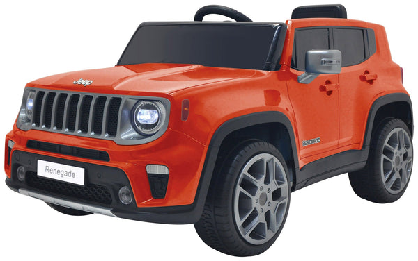 online Macchina Elettrica per Bambini 12V con Licenza Jeep Renegade Arancione