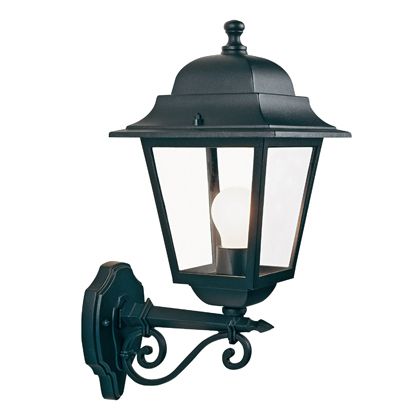acquista Lampada Applique Grande in Alto Colore Nero da Esterno Linea Quadrata Sovil