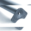 Kit 4 Gambe per Tavolo Regolabili Ø6x71/73 cm in Acciaio Emuca Grigio Metallizzato