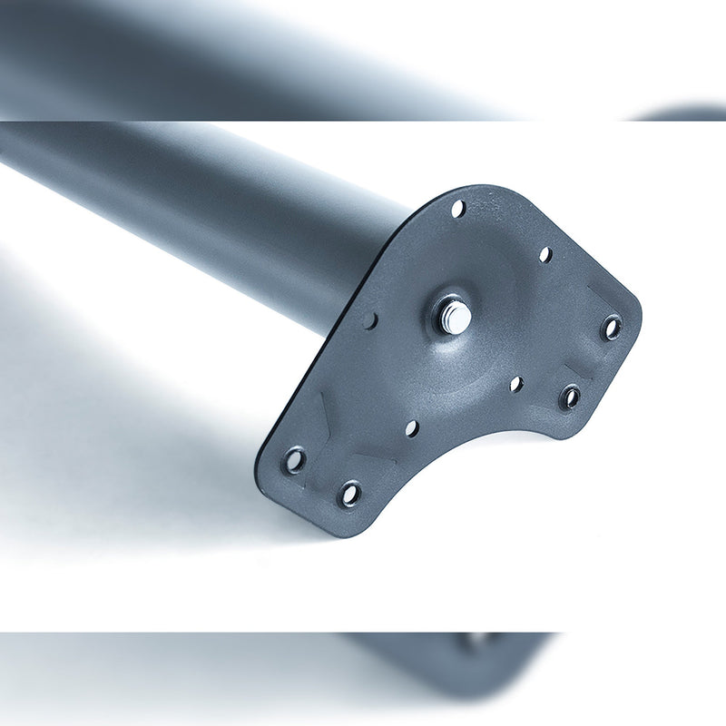 Kit 4 Gambe per Tavolo Regolabili Ø6x71/73 cm in Acciaio Emuca Grigio Metallizzato