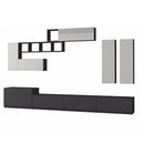 Parete attrezzata Domino 280 cm bianco ghisa