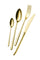 Servizio Set di Posate 24 Pezzi in Acciaio 18/10 PVD Eme Venice Tin Gold