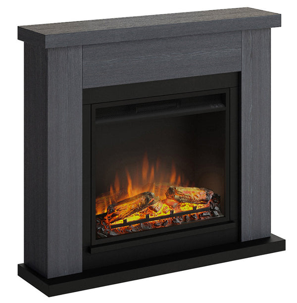 sconto Camino Elettrico da Pavimento Effetto Fiamma 1500W Tagu Frode Grigio Cenere