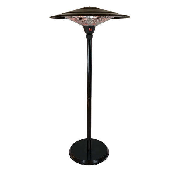 Stufa Elettrica Fungo Riscaldante Infrarossi Saturno Esterno-Interno Regolabile Nero sconto