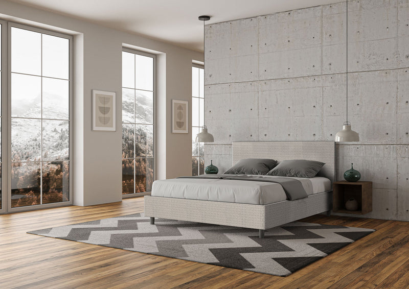 Letto Matrimoniale Adele Labirinto 01 Bianco Varie Misure