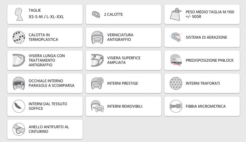 Casco Jet per Scooter Visiera Lunga CGM Illinois 129A Grigio Opaco Varie Misure