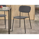 Set 4 Sedie 56,5x49x80,5 cm in PVC Hani Grigie