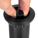 Multipresa Estraibile Vertikal in Alluminio e Plastica Emuca Nero