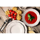 Servizio Piatti 18 Pezzi in Gres Villa d'Este Duchessa Bianco