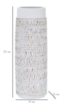 Vaso Nairobi Oval 19x50x12 cm in Poliresina Bianco