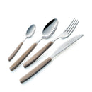 Servizio Set di Posate 24 pezzi in Acciaio Inox Eme Cromo Nocciola 408