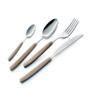 Servizio Set di Posate 24 pezzi in Acciaio Inox Eme Cromo Nocciola 408