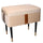 Panca Contenitore 50x35xh47 cm in Tessuto Velluto Crema