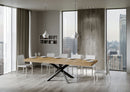 Tavolo Allungabile 180-440x90x77 cm Volantis Premium Quercia Natura Telaio Antracite 