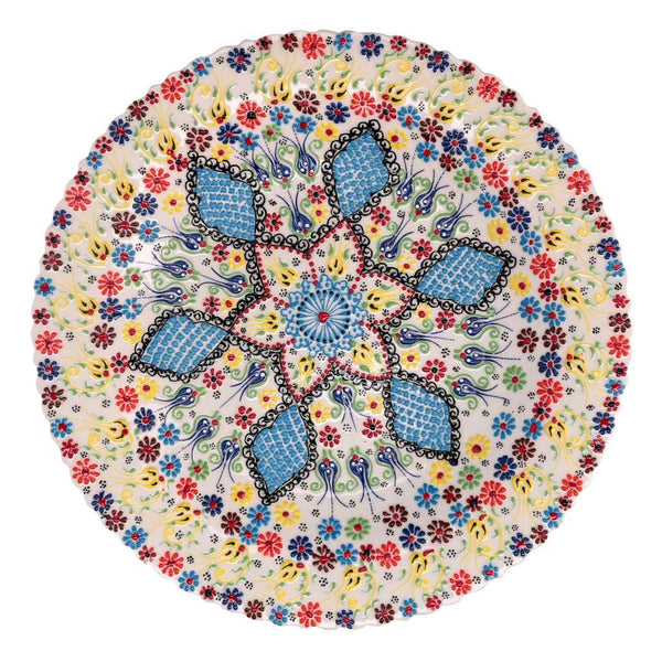 sconto Centrotavola da Cucina Ø40xh4 cm in Ceramica Multicolor