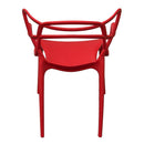 Set 4 Sedie 55x54x82 cm in Polipropilene Sveva Rosse