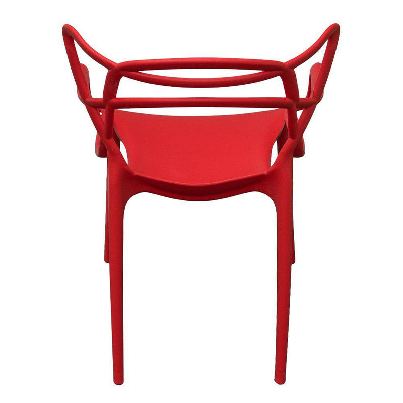 Set 4 Sedie 55x54x82 cm in Polipropilene Sveva Rosse