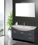 Mobile da Bagno Sospeso 108cm Mazzoni Manhattan Antracite