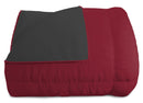 Trapunta Invernale Doubleface 300gr Bordeaux\/Grigio Scuro