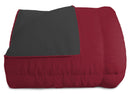 Trapunta Invernale Doubleface 300gr Bordeaux\/Grigio Scuro