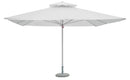 Ombrellone da Giardino 4x4 m Palo Ø60 mm Telo in Polietilene Bianco