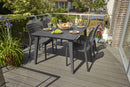 Tavolo da Giardino 157x98x74 cm in Resina Keter Lima 160 Antracite