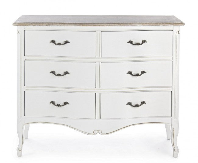 Cassettiera 6 Cassetti Justine in Legno