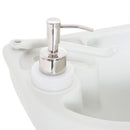 Lavabo Portatile da Campeggio 24L 83x50x103 cm con Ruote in HDPE  Grigio Chiaro