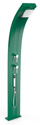 Doccia Solare da Esterno Giardino 40L Miscelatore e Doccetta Mobile Arkema Dada Verde