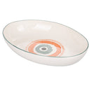 Piatto Fondo Ovale 36x26x7,5 cm  in Ceramica VdE Tivoli 1996 Occhio Marino