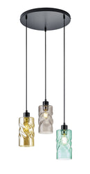 Lampada a Sospensione da Interno Attacco E27 in Metallo Nero Opaco