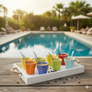 Set 6 Tazzine da caffè Accartocciati in Gres + Cucchiaini Kaleidos Multicolor