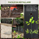 Telo per Pacciamatura 100x1 m Traspirante e Anti-UV in Polipropilene Nero   