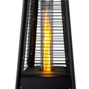 Stufa a Fungo a Gas Max 13kW Fiamma Viva Verticale 52x52x227 cm Pyramid Nero     